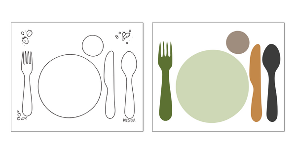 A visual of two Montessori Placemats