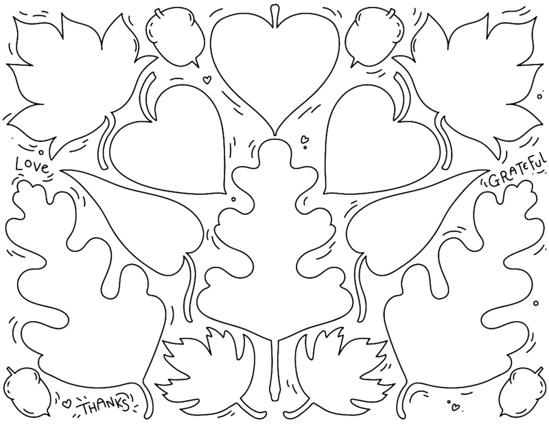 Thanksgiving coloring sheet