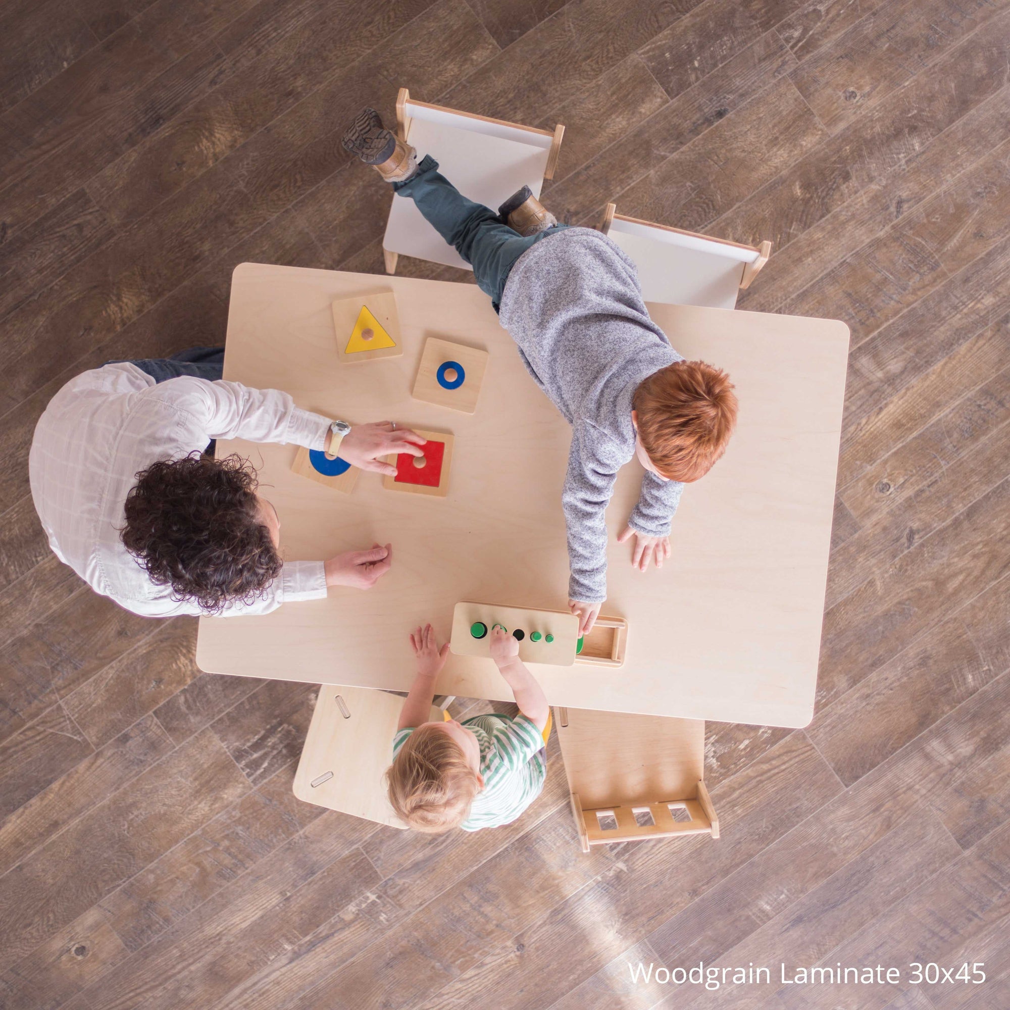 Overhead photo of a School Table