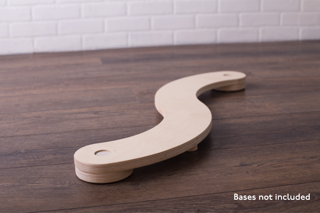 A curved balance beam. 