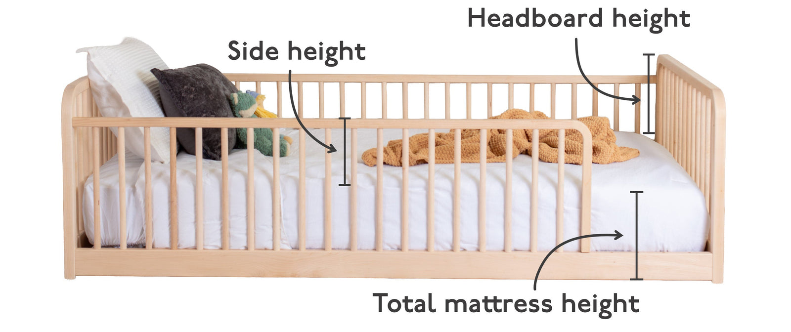 Bed height illustration