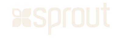 Logo of 'sprout' on a white background