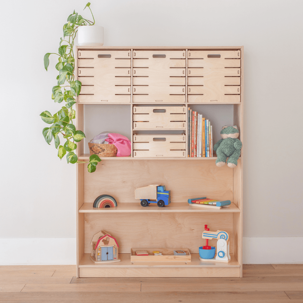Adjustable Toy Organizer Shelving & Storage 6 Cube 