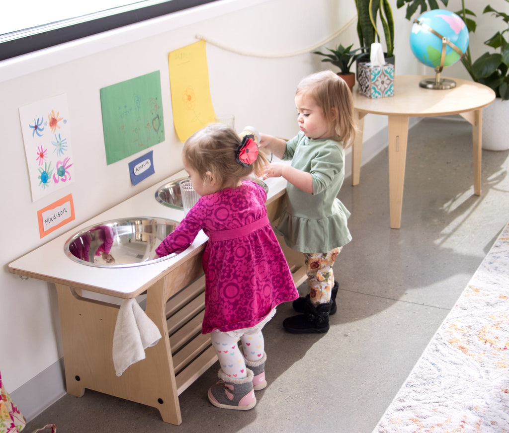Dish Washing / Sensory Stations Washing Stations Montessori School 
