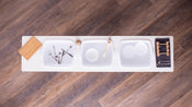 Dish Washing / Sensory Stations Washing Stations Montessori School Finished Birch 16" 3 Tubs - Center / 65 in.
