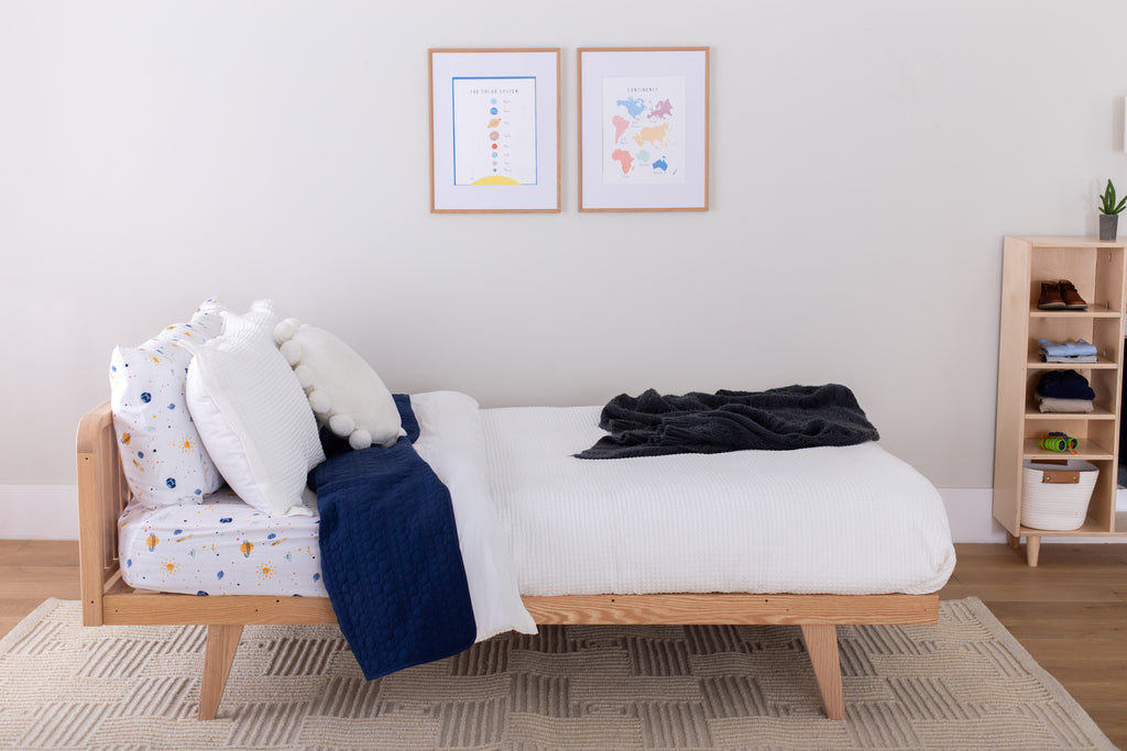 Full Size Kids Bed with Headboard