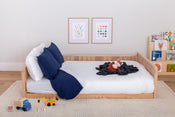 Low Profile Bed Frame with Siderail