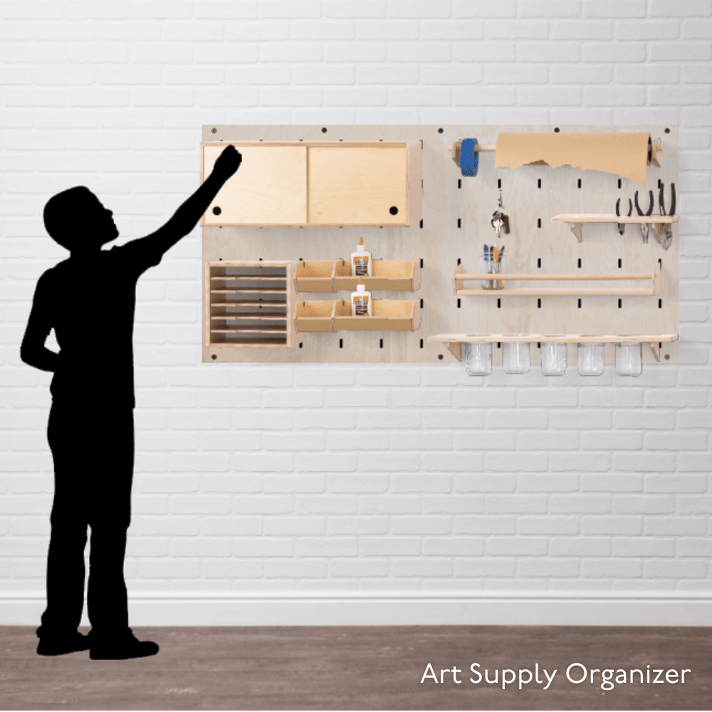 MakerWall Arts & Crafts Storage Maker Space MakerWall Art Supply Organizer Horizontal 