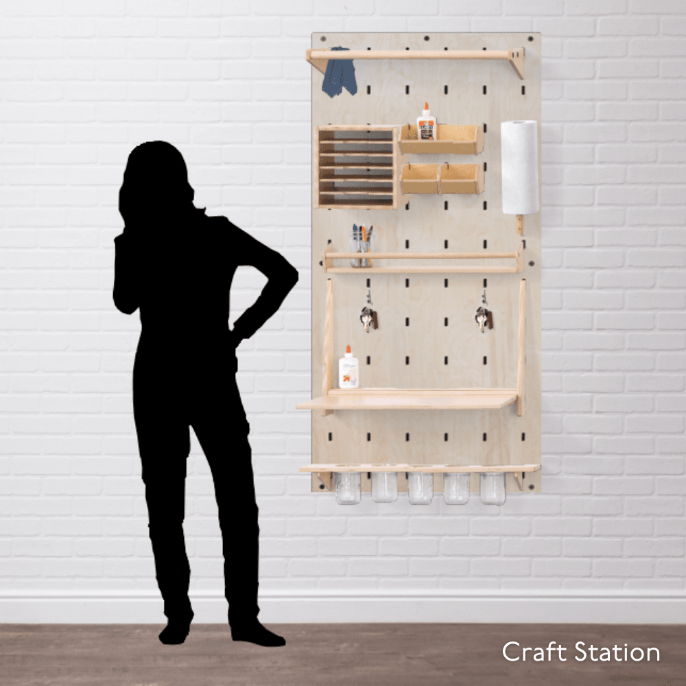 MakerWall Arts & Crafts Storage Maker Space MakerWall Craft Station Vertical 