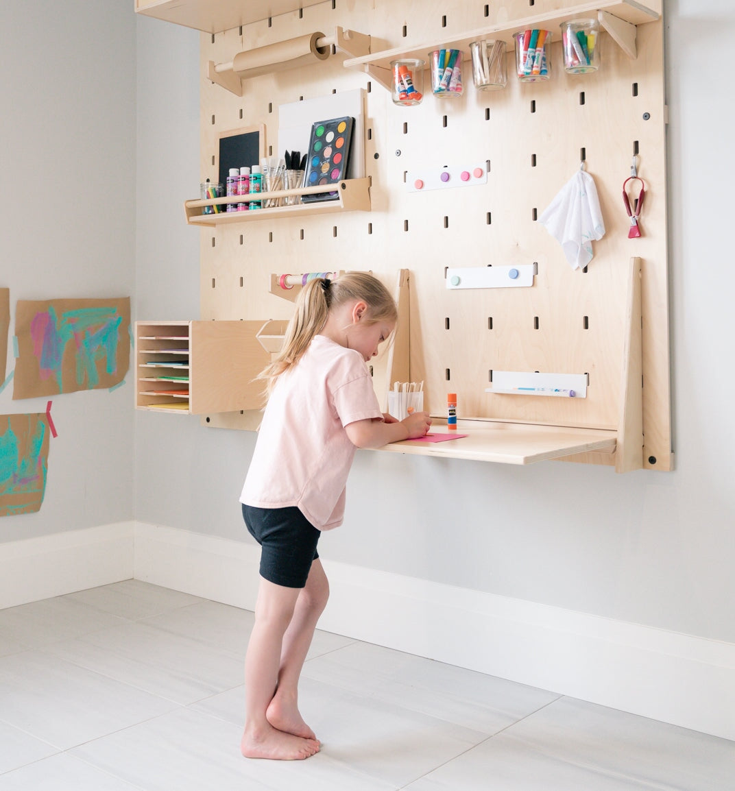 MakerWall Folding Desk Maker Space MakerWall 