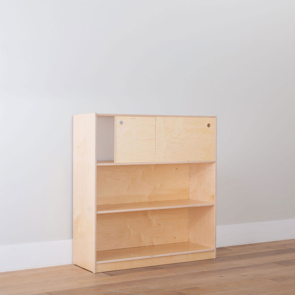 Montessori Toy Rotation Storage Shelving & Storage 2 Door 
