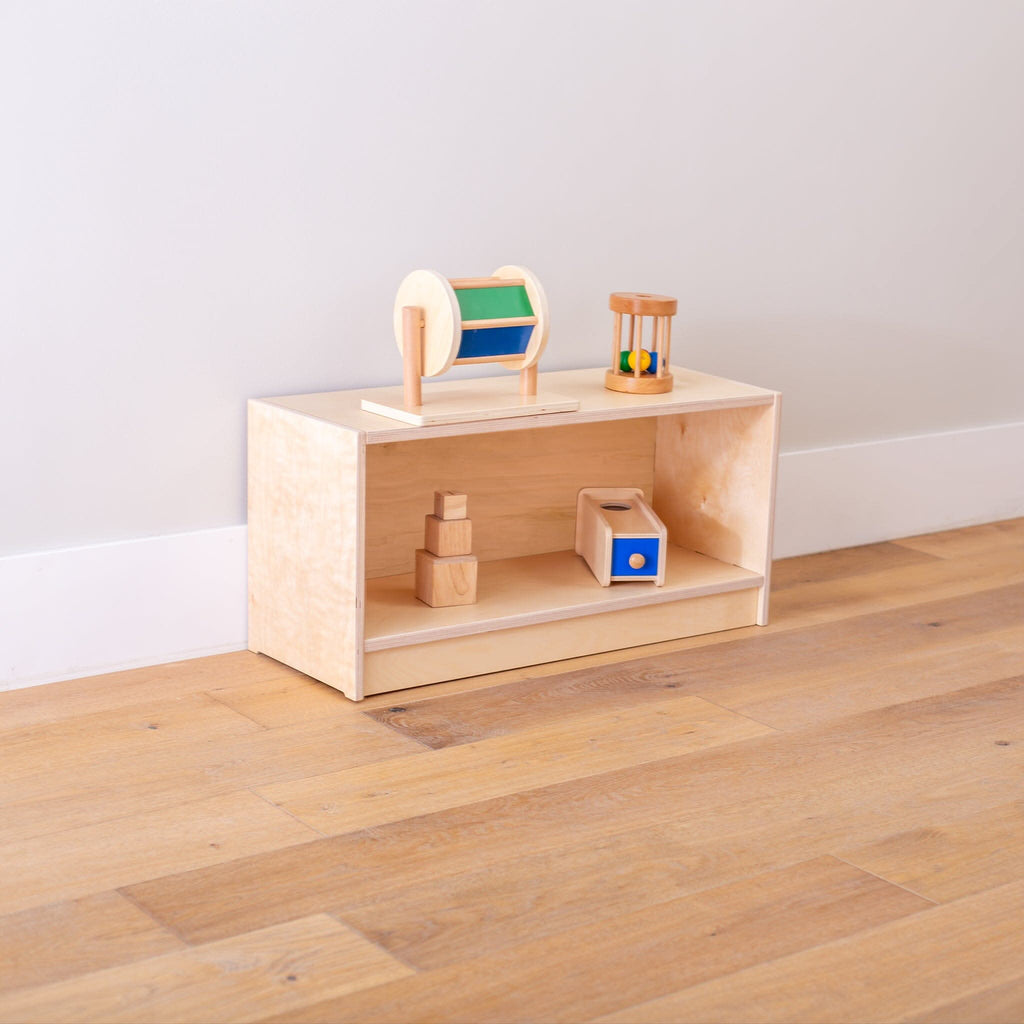 School Montessori Closed Back Shelving Montessori School 15"H 30"W 11.5" (Shallow)