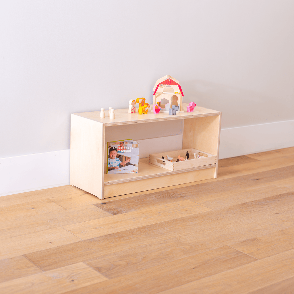 School Montessori Open Back Shelving Montessori School 15"H 30"W 11.5" (Shallow)