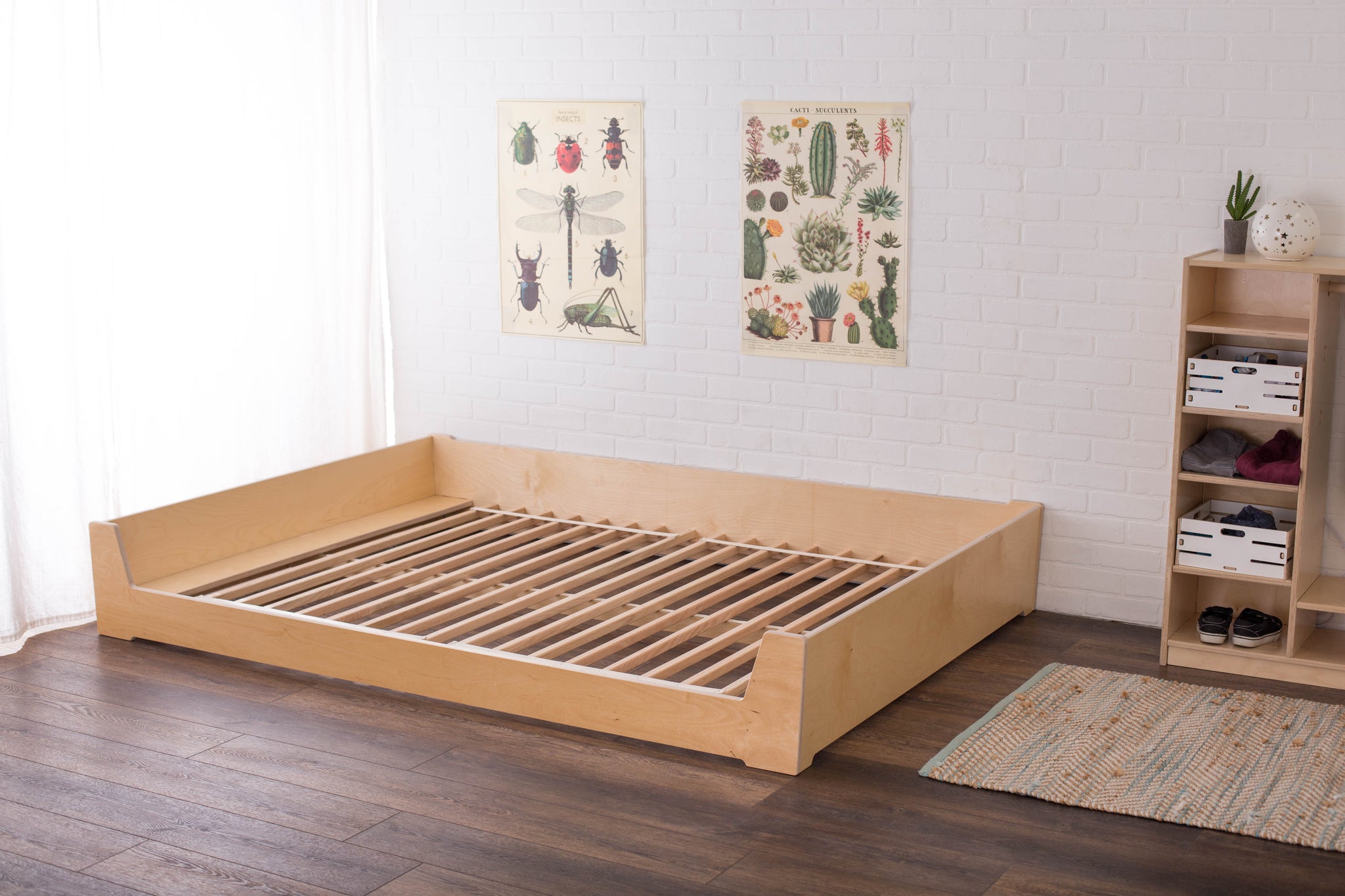 Platform Bed Low Bed For Toddler Donco Kids Low Board Queen - Main Image