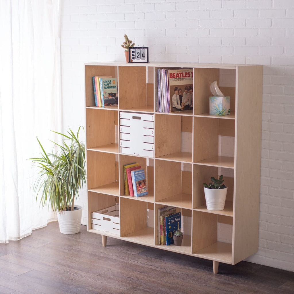 Value-Grade Cube Shelves Cube Shelf Value-Grade Finished Birch Sixteen Cube 