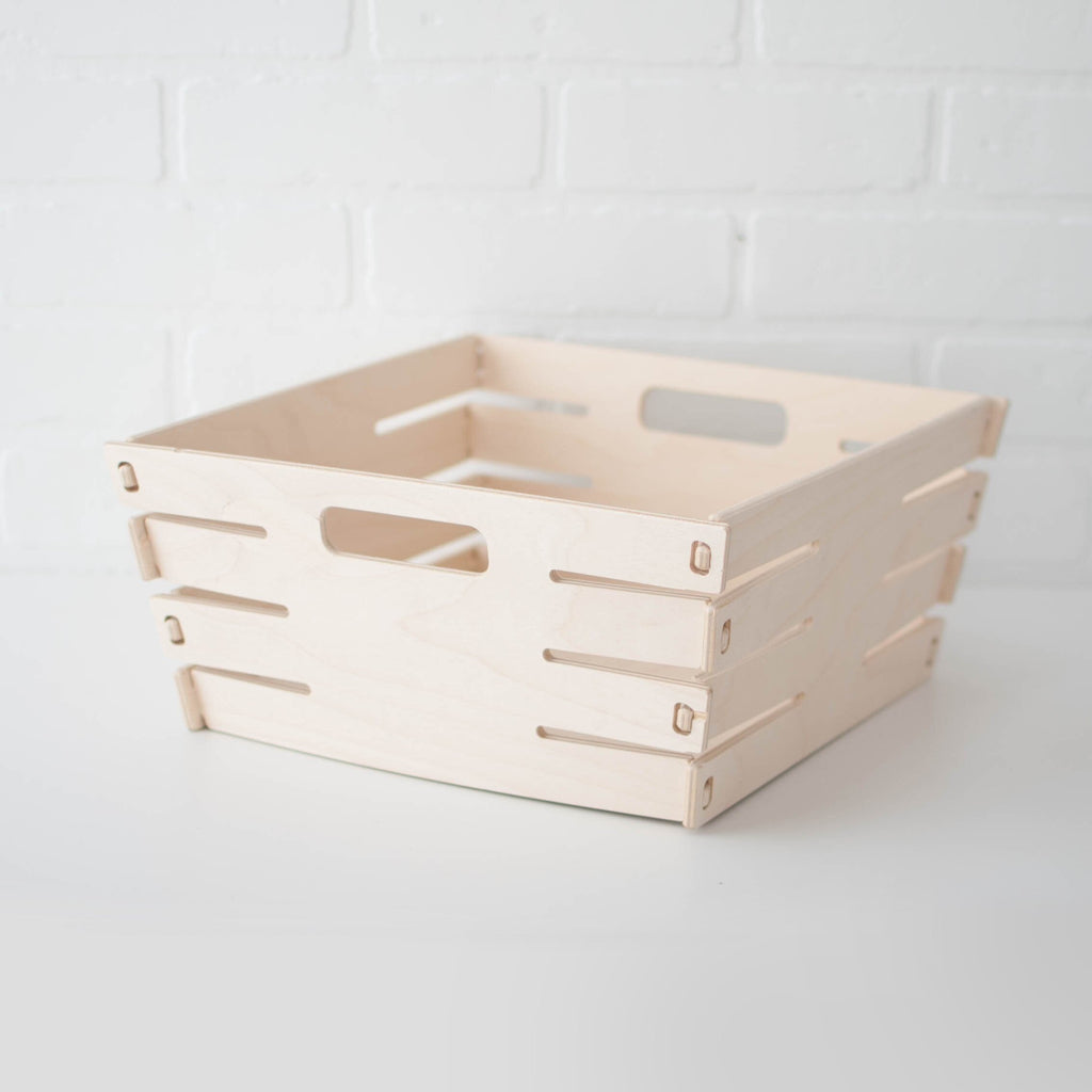 Value-Grade Wovewood Baskets Wovewood Basket Value-Grade Small (Set of Two) Raw Birch 