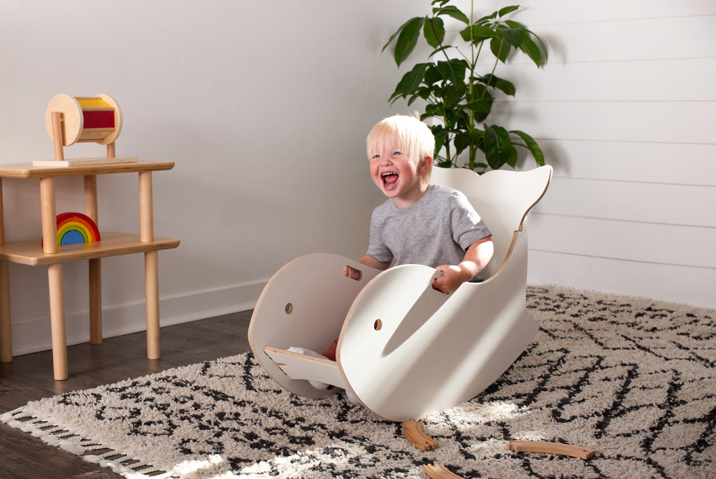 Whale Rocking Chair Whale Rocking Chair Tables & Seating White 