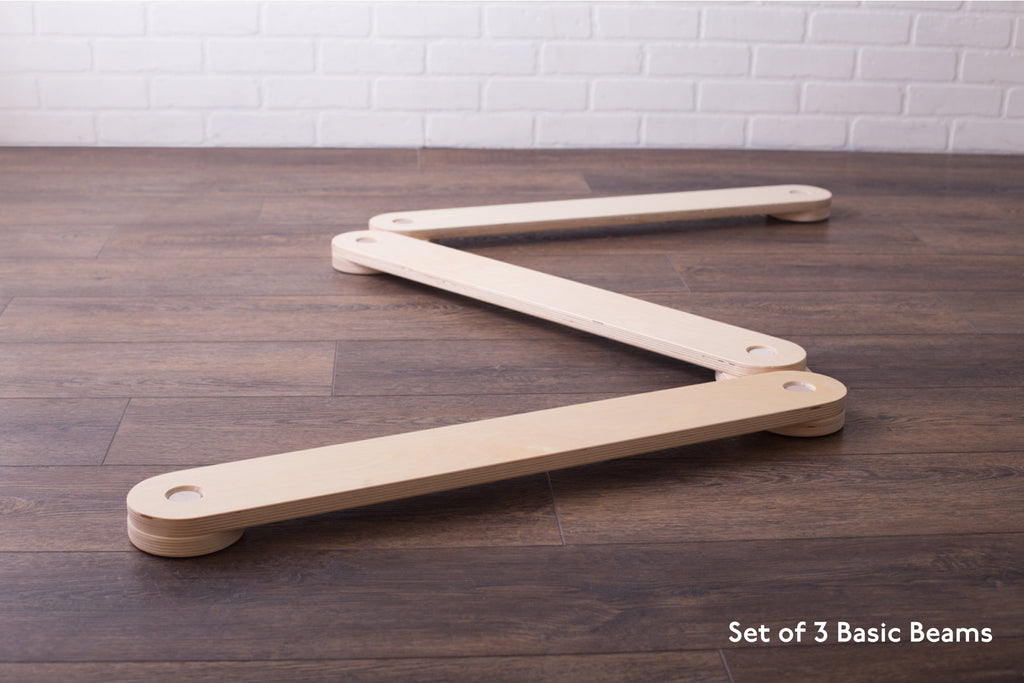Wooden Balance Beam Sets Gross Motor 