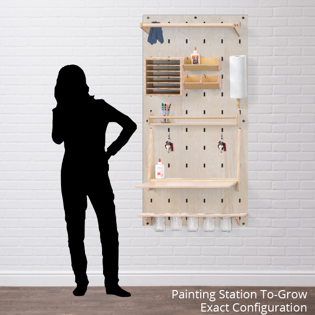 Arts and Crafts Painting Station Photo Contest Winner - Wall Control  Pegboard Organizers - Wall Control