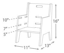 Adjustable Montessori Weaning Chair Weaning Table Set Tables & Seating 