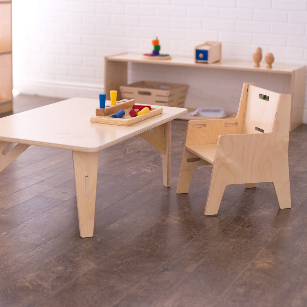 Adjustable Montessori Weaning Table and Chair Set Weaning Table Set Tables & Seating 
