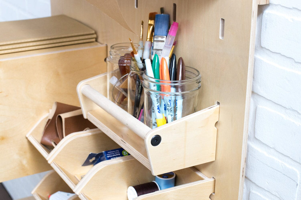 MakerWall Jar Shelf Maker Space MakerWall 