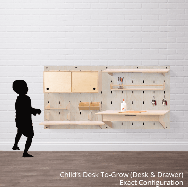 MakerWall Mounted Desk Set Maker Space MakerWall 