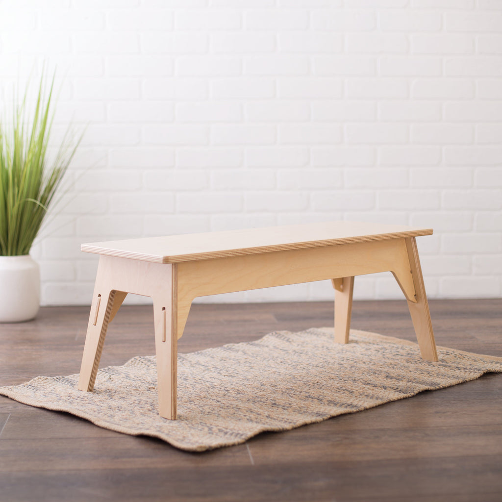 School Bench Montessori School 12" Height 30" Wide 