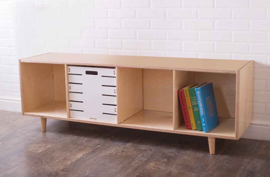Value-Grade Cube Shelves Cube Shelf Value-Grade Finished Birch Four Cube 